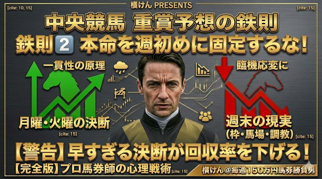 本命を月曜とか火曜の段階で決めない