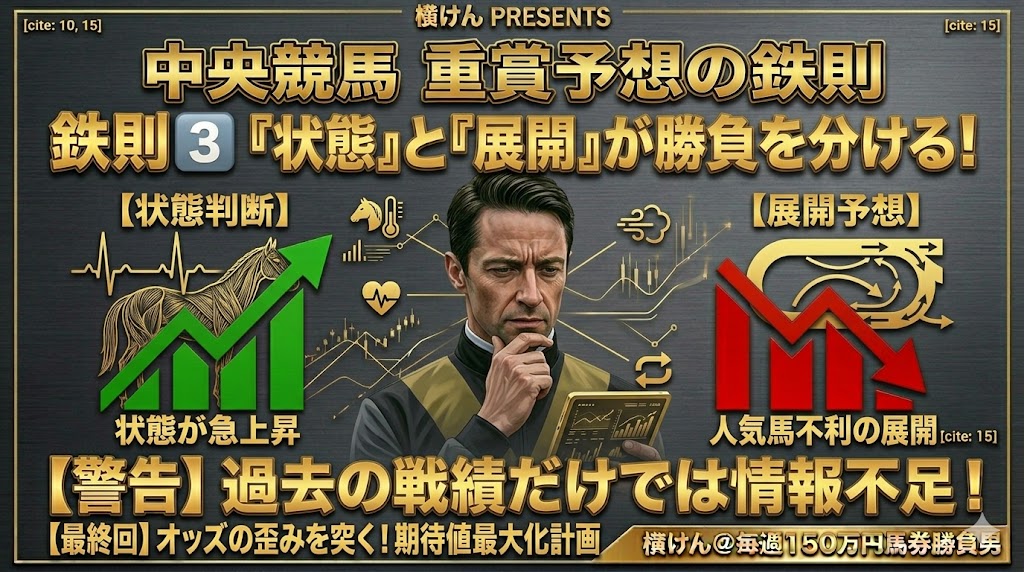 重賞やG1は「状態」と「展開」が普通のレースより重要度が高い
