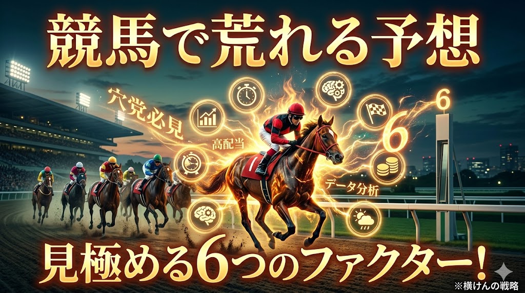競馬で荒れる予想を見極める６つのファクター！