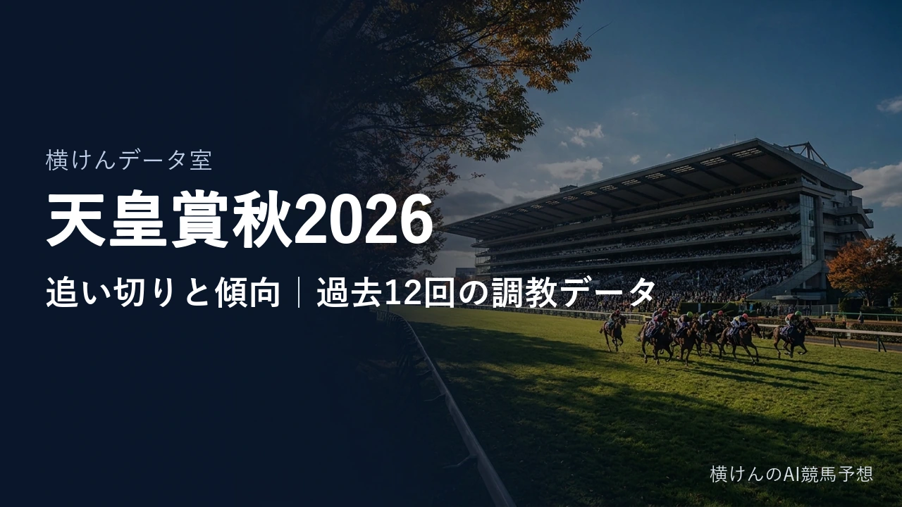 天皇賞秋2026 追い切りと傾向